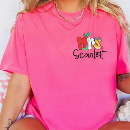 Personalized Teacher Name Shirt, Kindergarten Dream Team Teacher Shirt