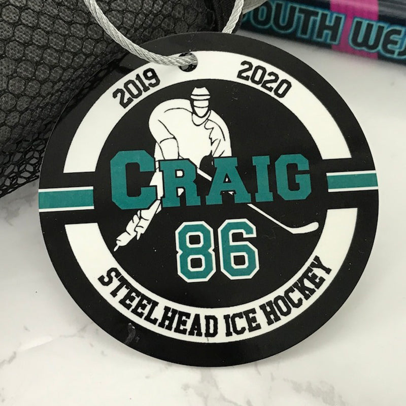 Wrestler ,Volleyball ,Softball ,Ice Hockey Hockey Soccer Sport Bag Tag