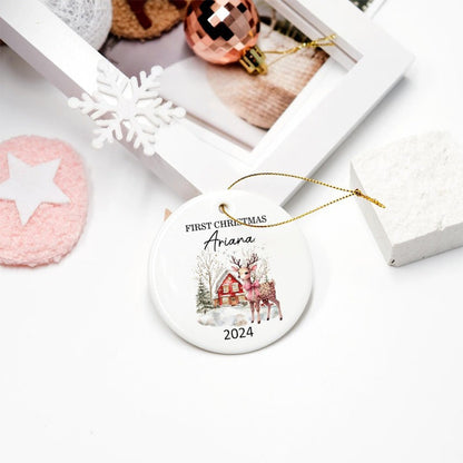 Custom Baby's First Christmas Baubles