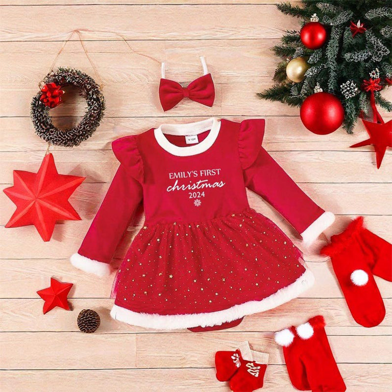 Christmas Baby Girl Tutu|Baby Girl Outfit|First Christmas Baby Outfit