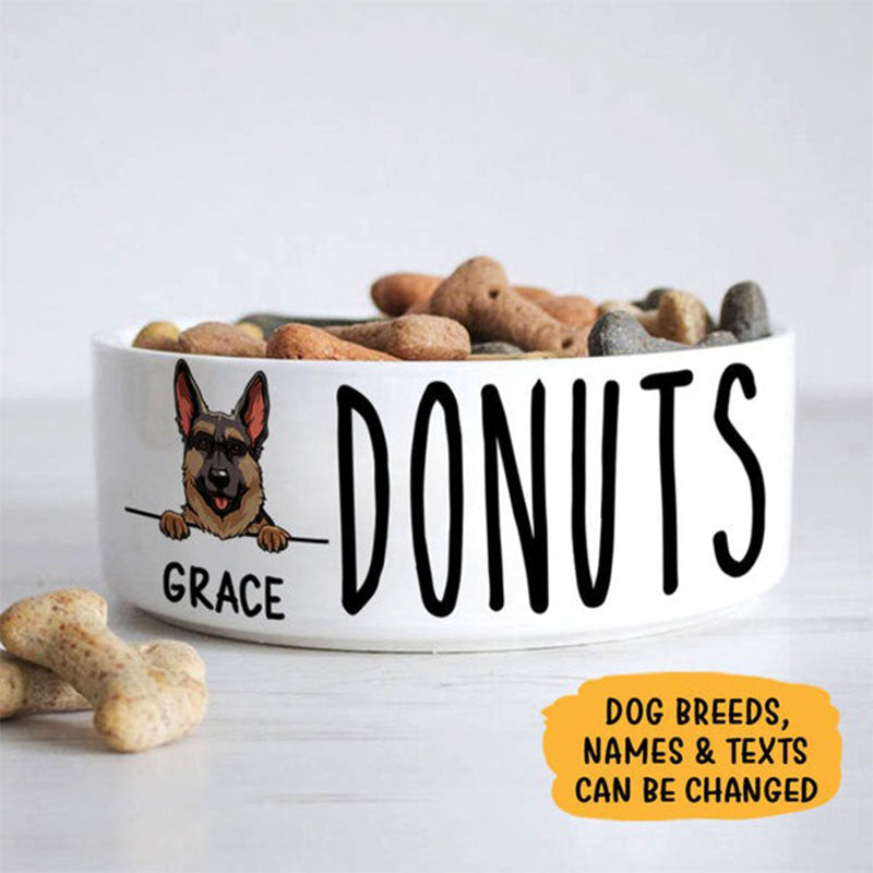 Personalized Custom Dog Bowls, Gift for Dog Lovers