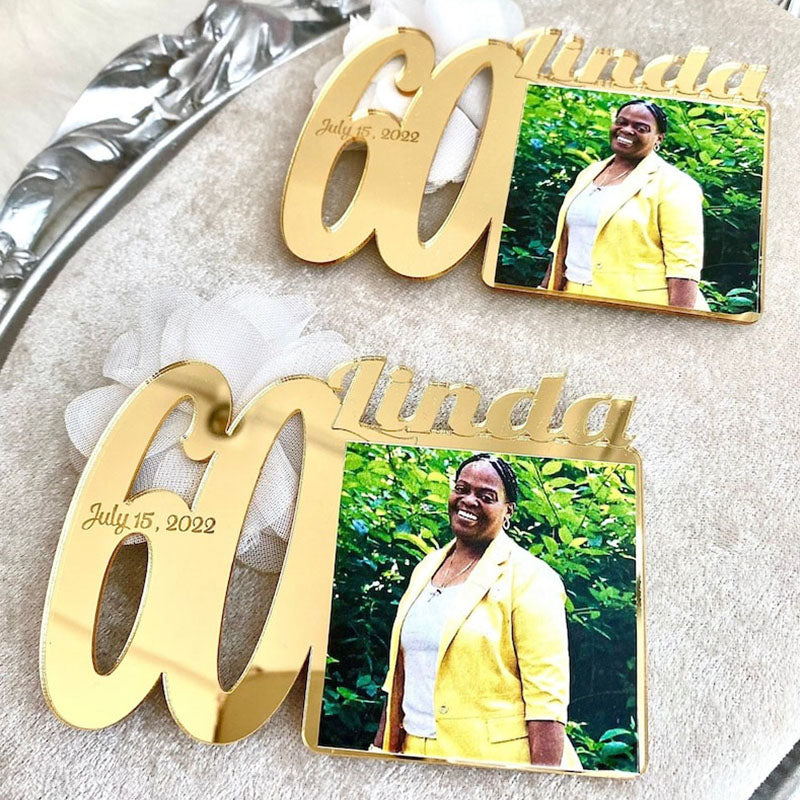 Custom Birthday Photo Magnets  Baby Picture Frames