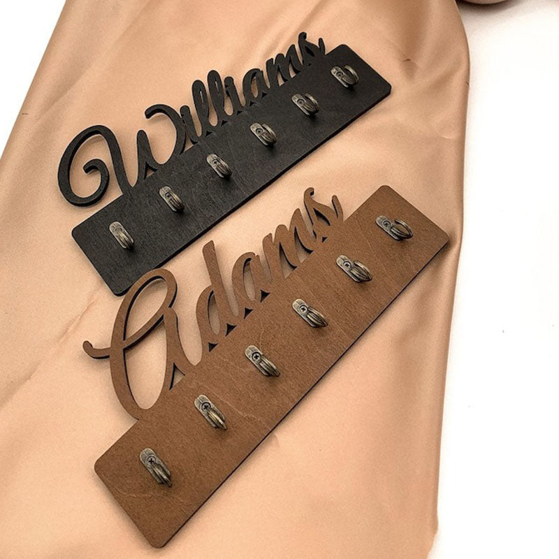 Personalized Key Holder, Custom Family Key Holder for Wall