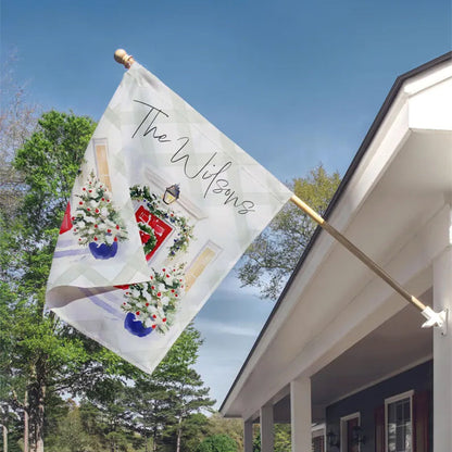 Custom Christmas Front Door Yard Welcome Home Sign Display Garden Flag