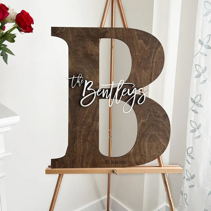Wooden Letter Guestbook – Unique Wedding Sign Alternative
