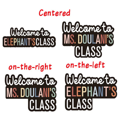 Personalized Name Doorframe Corner Sign, Custom Classroom School Decor