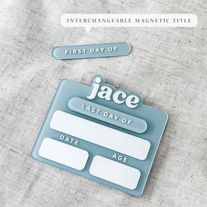 Acrylic First Day of School Sign|Personalized School Sign