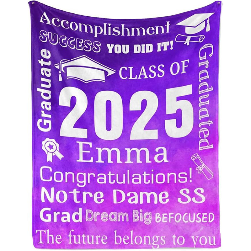 Personalized Graduation Blankets Graduation Gift