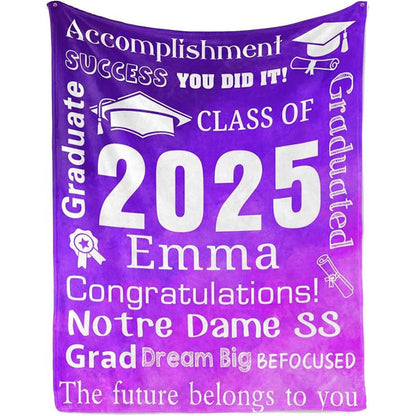 Personalized Graduation Blankets Graduation Gift