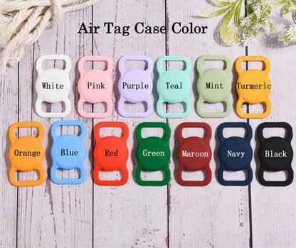 Pet AirTag Collar Holder,Slide on Dog Name Tag,Custom AirTag Cat Collar