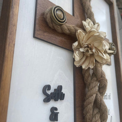 Personalized Three Strand Rope Wedding, Anniversary Gift