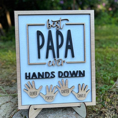 Personalized Fathers Day Handprint gift
