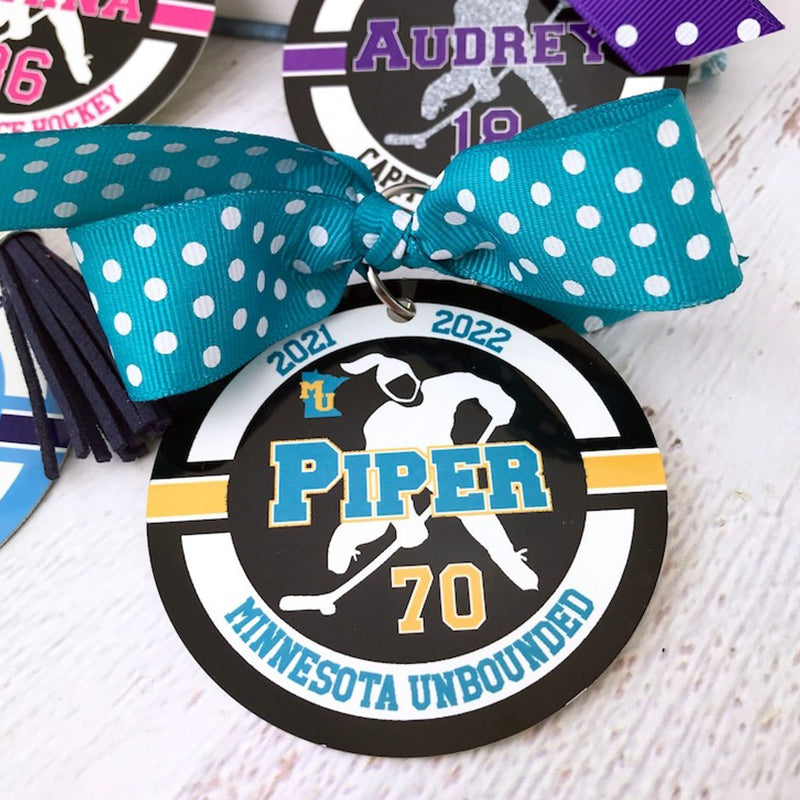 Wrestler ,Volleyball ,Softball ,Ice Hockey Hockey Soccer Sport Bag Tag