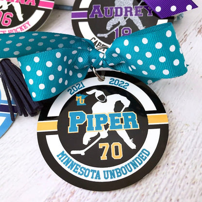Wrestler ,Volleyball ,Softball ,Ice Hockey Hockey Soccer Sport Bag Tag