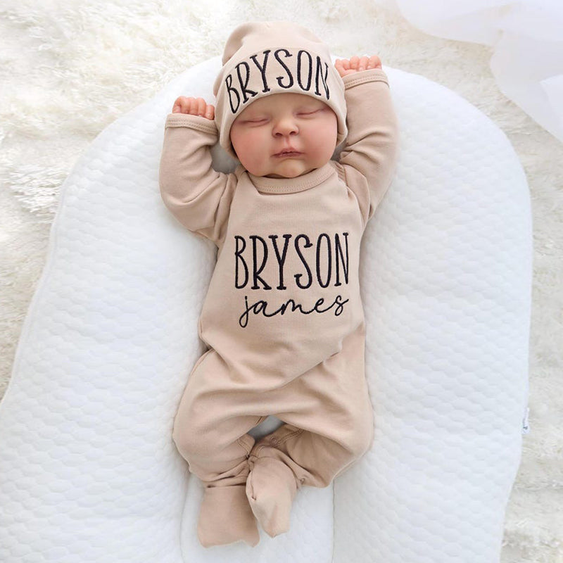Baby Coming Home Outfit, Personalized Baby Gift, Custom Baby Apparel