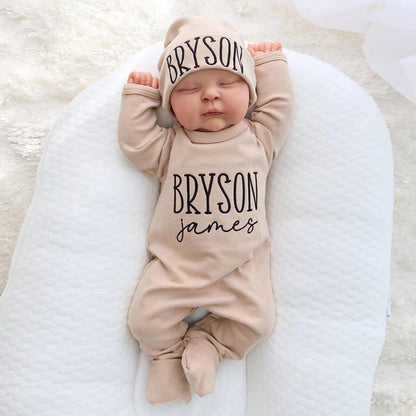 Baby Coming Home Outfit, Personalized Baby Gift, Custom Baby Apparel