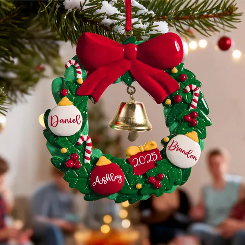 2025 Family Christmas Tree Ornament, Christmas Ornaments With Name