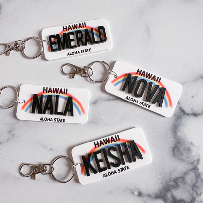 License Plate Keychain | Custom License Plate
