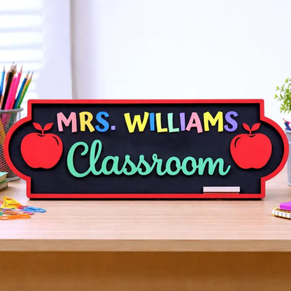 Personalized Teacher Classroom Name Sign