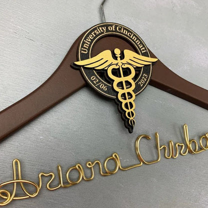 Unique Gift for Doctor, Birthday Gift for Doctor, Personalized Coat Hanger Graduation Gift