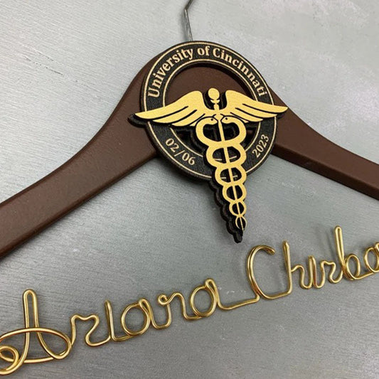 Unique Gift for Doctor, Birthday Gift for Doctor, Personalized Coat Hanger Graduation Gift