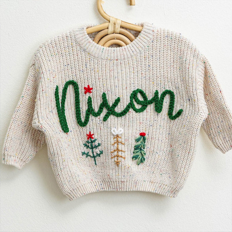 Embroidered Baby and Toddler Sweaters