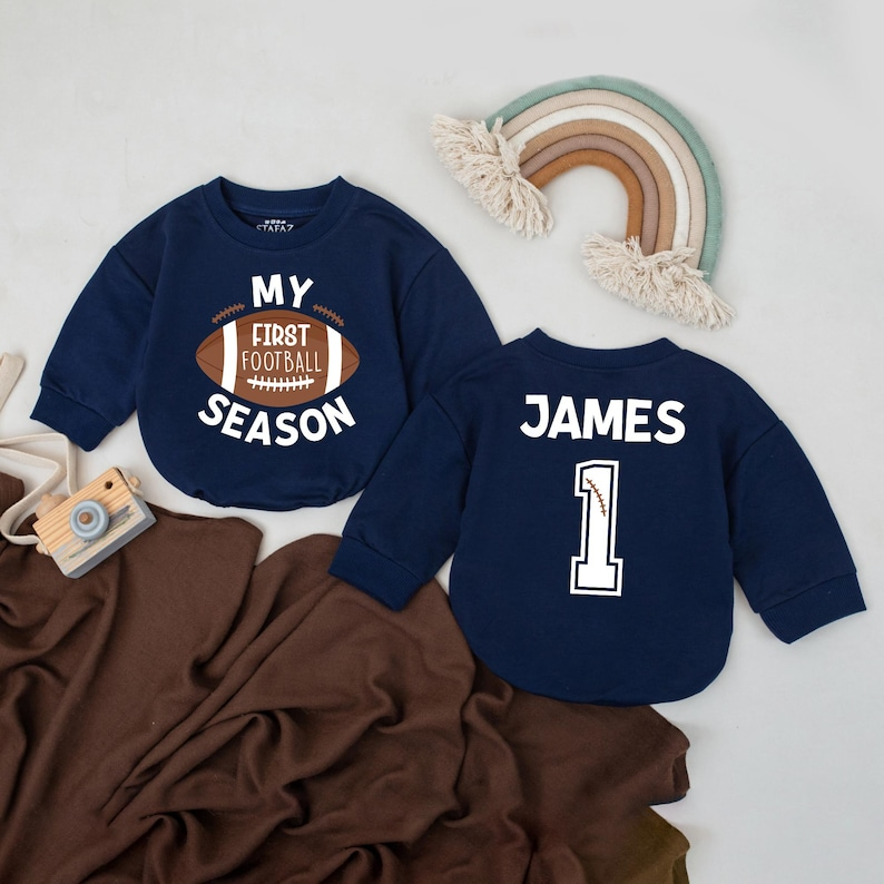 Personalized Game Day Outfit,My First Football Season Romper