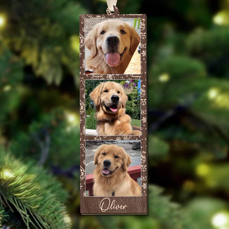 Custom Photo Strip Christmas Ornament: Personalized Family Keepsake