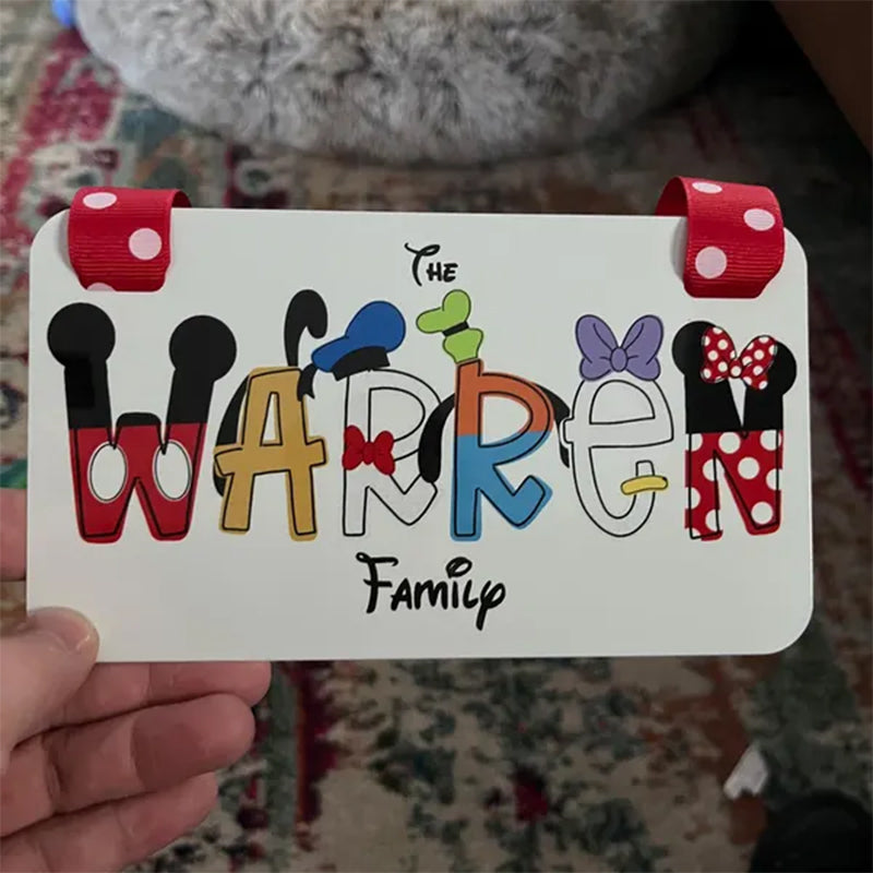 Personalized Family Name Stroller Tag