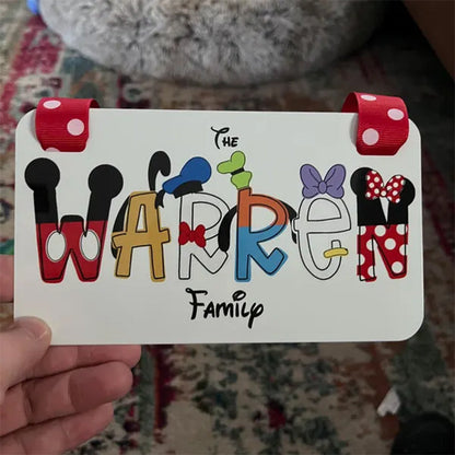 Personalized Family Name Stroller Tag