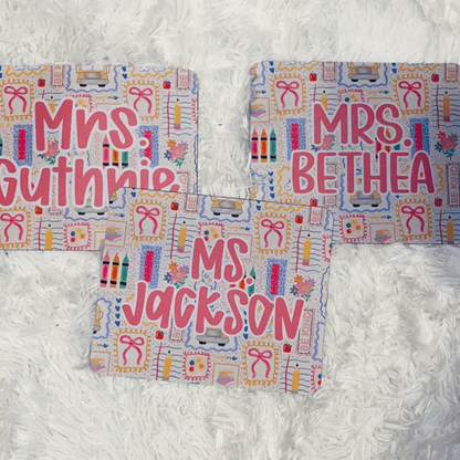 Personalized Teacher Mouse Pad, Classroom Decor Desk, Teacher Appreciation Gift