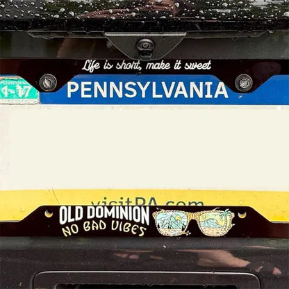 Custom License Plate Frame, Personalized License Plate Frame