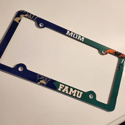 Personalized House Divided License Plate Frame Decorative License