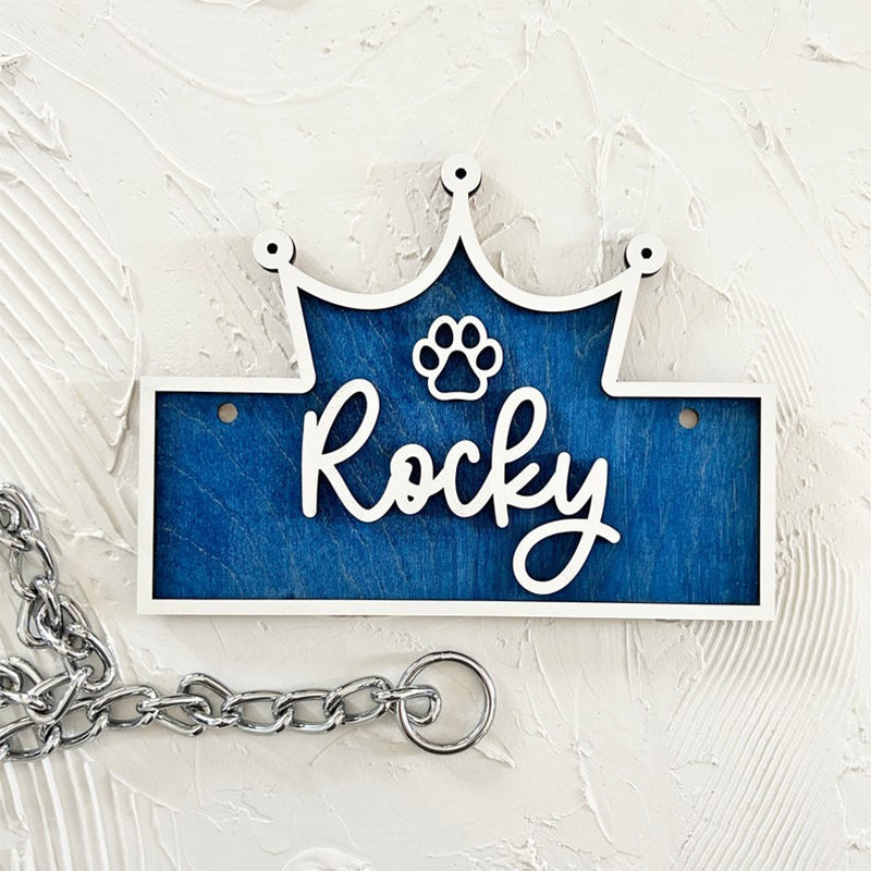 Personalized Crate Sign, Custom Dog Decor