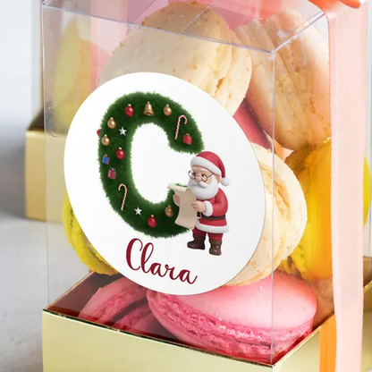Personalized Christmas Stickers/Christmas Present Label Santa Gift Sticker