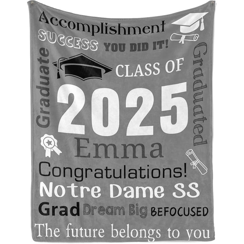 Personalized Graduation Blankets Graduation Gift