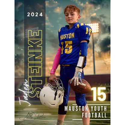 Senior 2025 Sports Blanket Custom Photo Blanket Personalized