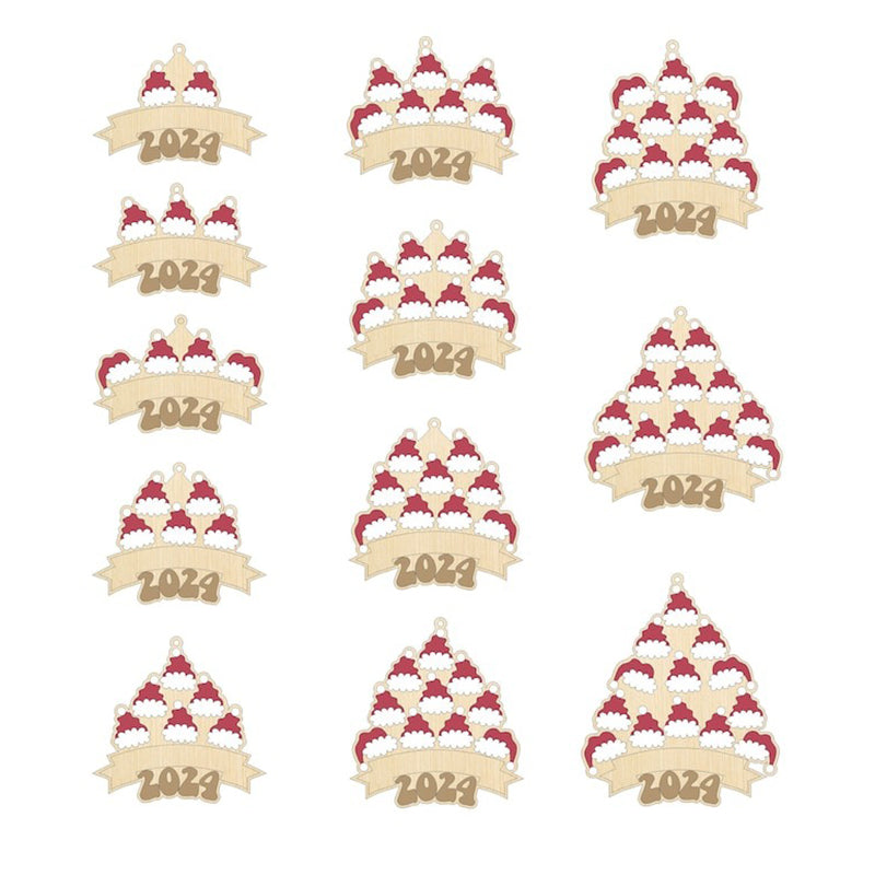 2024 Family Santa Hat Christmas Ornament