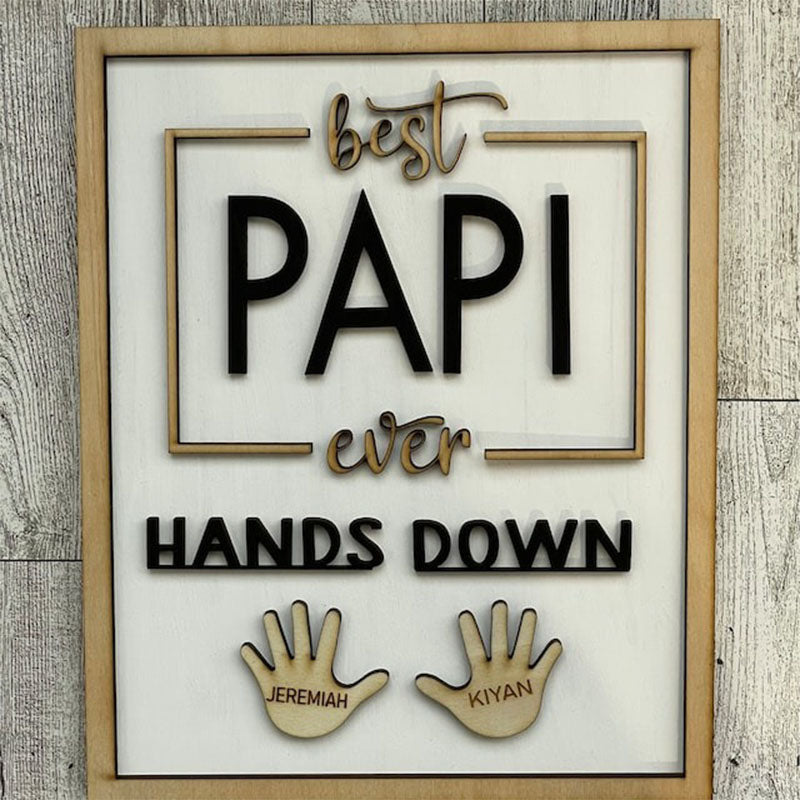 Personalized Fathers Day Handprint gift