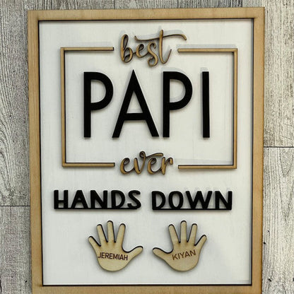 Personalized Fathers Day Handprint gift