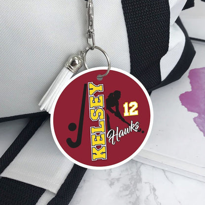 Wrestler ,Volleyball ,Softball ,Ice Hockey Hockey Soccer Sport Bag Tag
