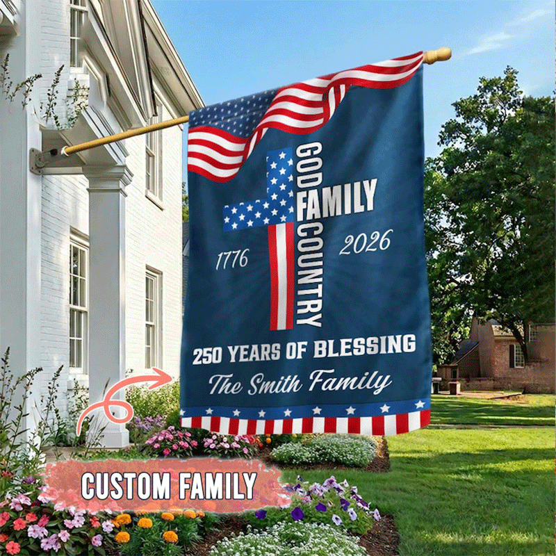 America 250th Anniversary Garden Flag