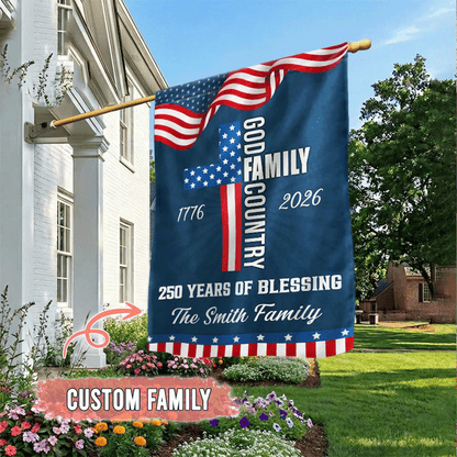America 250th Anniversary Garden Flag