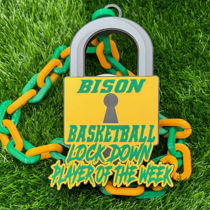 Custom Sports Turnover Chain, Oversized Medallion, Team mascot, Custom Colors