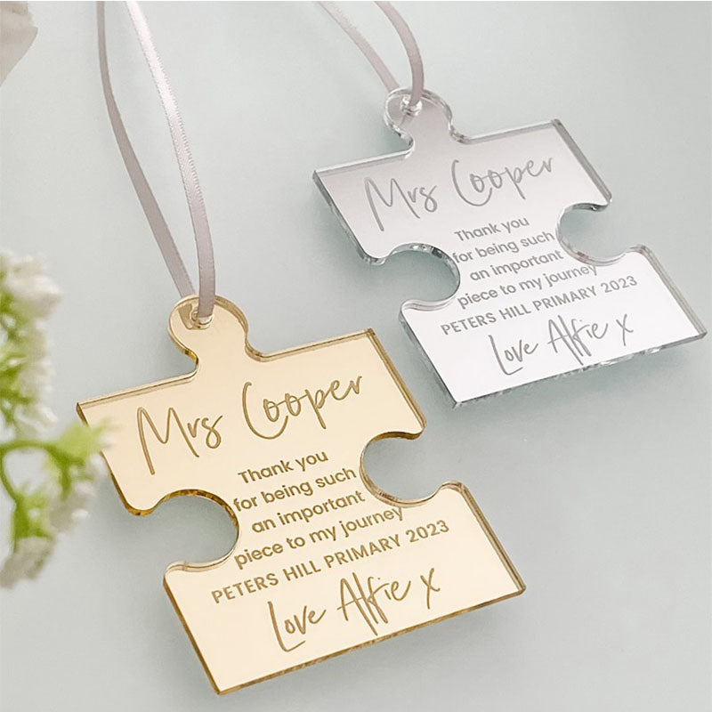 Teacher Thank You Keepsake Gift, Personalised Hanging Tag, Teacher's Gifts