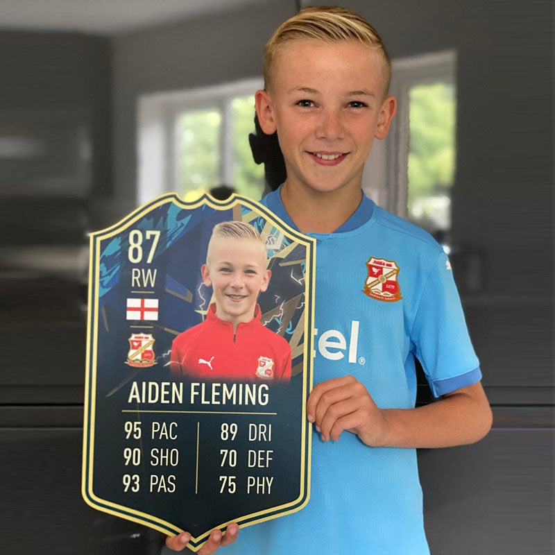 Personalised FIFA Card | Football Gift Fan Gift Custom Board For Son Dad Boyfriend Husband