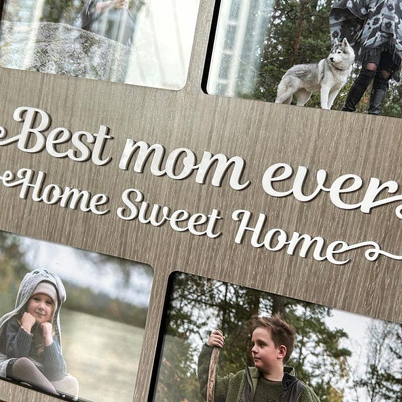 Personalized Family Collage Frame | Custom Text Picture frame
