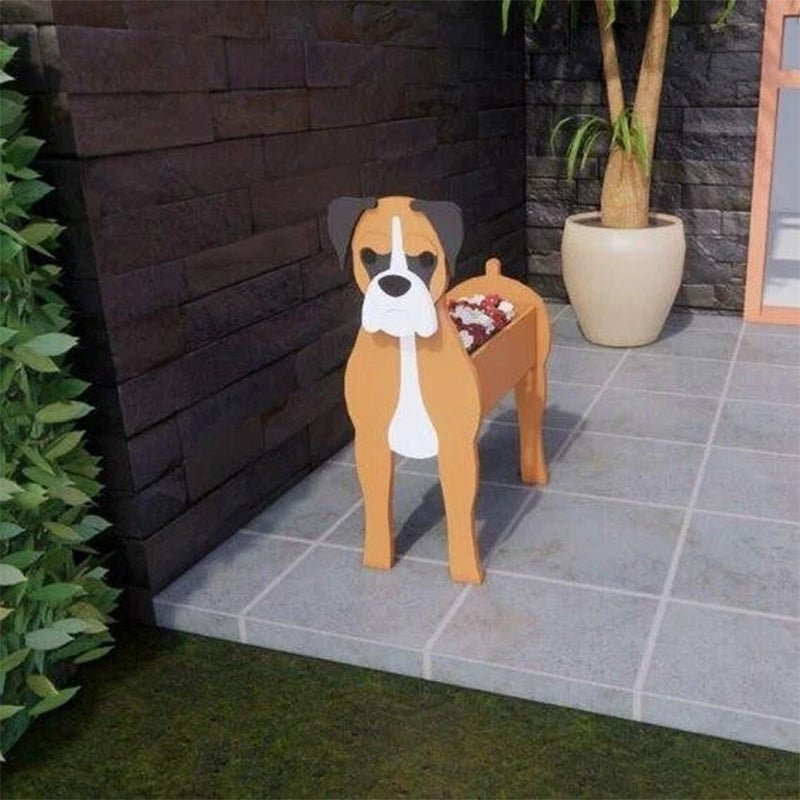 Dog Cat Pet Organizer Patio Indoor Outdoor Wood Planter