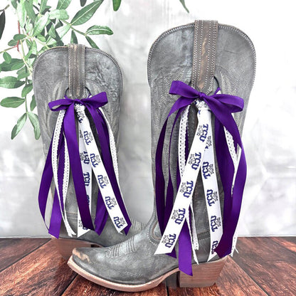 School Spirit Boot Bows, Bows for Boots, Pair