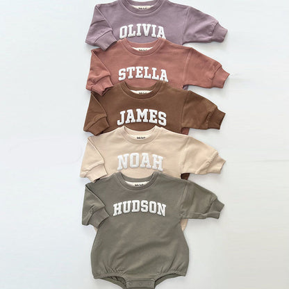 Puff Lettering oversized Sweatshirt Bodysuit